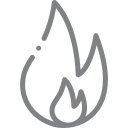 Natural gas flame icon for Medi Response.