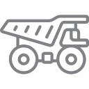 Mining haul truck icon for Medi Response.